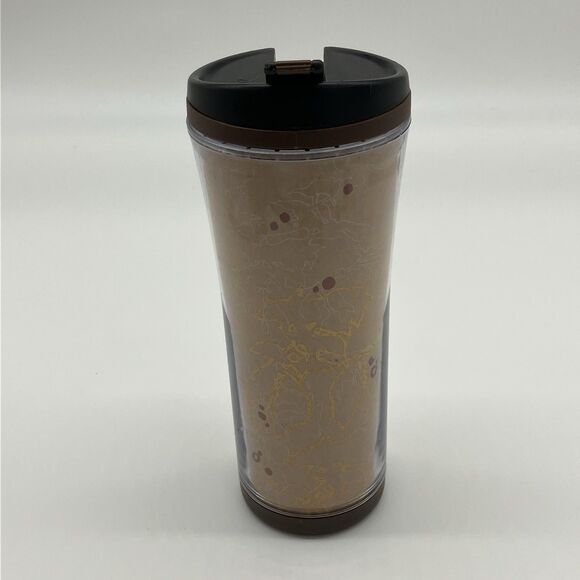 Starbucks Travel Tumbler 12oz 2008 Multicolor Abstract Art Coffee Mug Cup - Picture 4 of 11